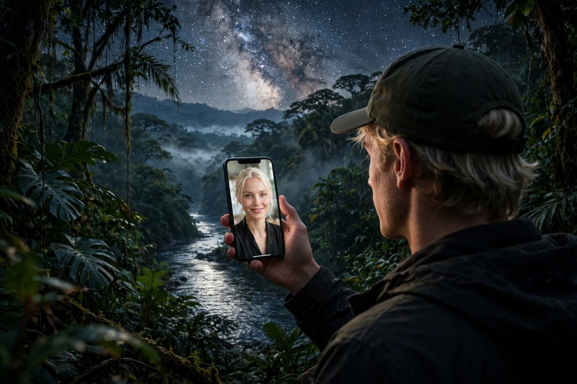 Travail connect&eacute; en pleine nature avec une solution internet par satellite